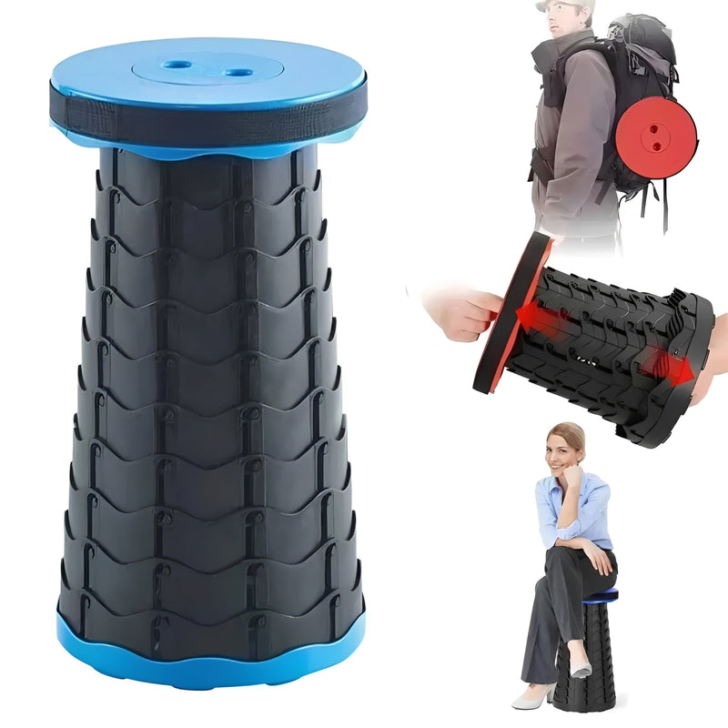Portable Retractable Folding Stool Chair