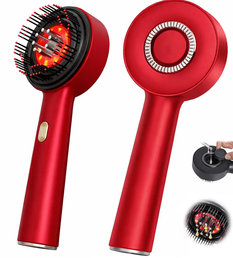 Electric Scalp Brush Hair Massager, Red Light Deep Massager