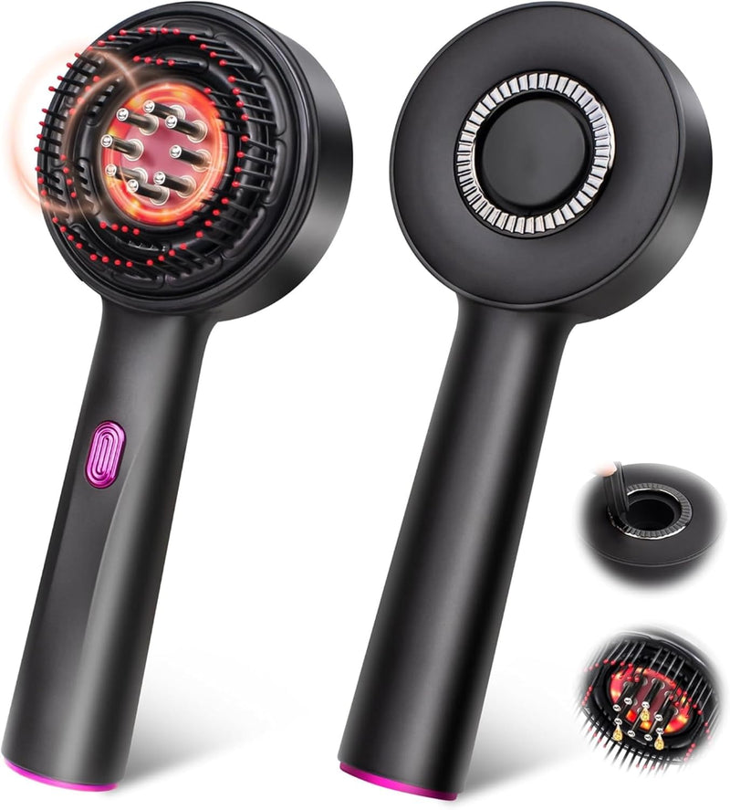 Electric Scalp Brush Hair Massager, Red Light Deep  Massager